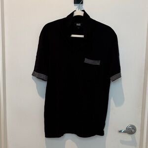 PAIGE Black Casual Button Down Shirt